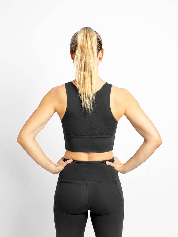 Sujetador Deportivo Stretch Negro 2.0 for wholesale by CREXANS