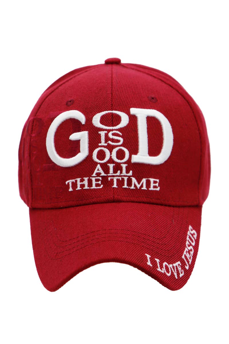 Cap Zone – wholesale Baseball cap – Women's – God is Good All The Time I Love Jesus Baseball Cap11