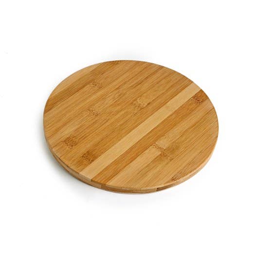 Round Bamboo Board - Wooden Serving Board - 25cm for wholesale by Gadsby