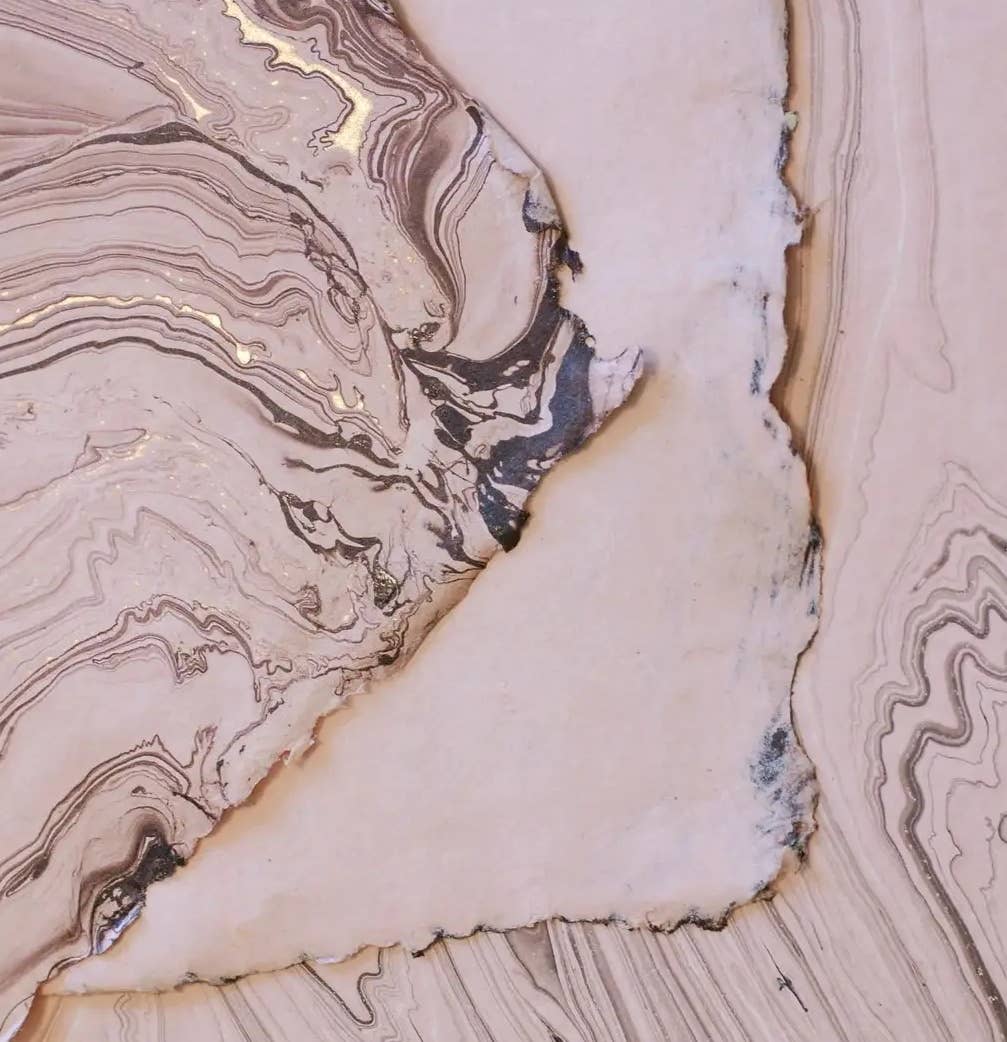 The Casual Bookbinder - Venta al por mayor Cuadernos - Cuaderno de tapa blanda | Marbled a mano1