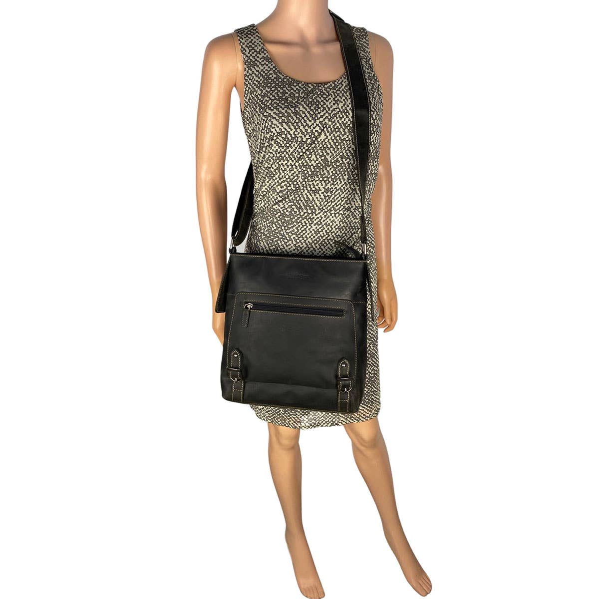 Arrigo – Großhandel Schultertasche – Unisex – Arrigo Unisex-Schultertasche aus Büffelleder, 3 Farben3