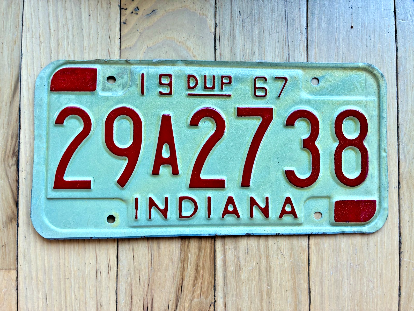 RusticPlates – wholesale Sign – 1967 Indiana Duplicate License Plate0