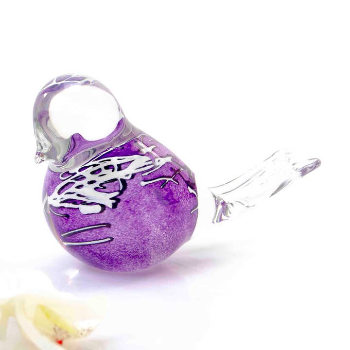 Escultura de pájaro de cristal, regalo de cristal para venta al por mayor de Loranto