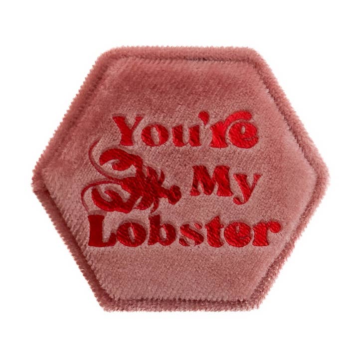 You're My Lobster Pink Wedding Ring Box for wholesale by Mysticum Luna