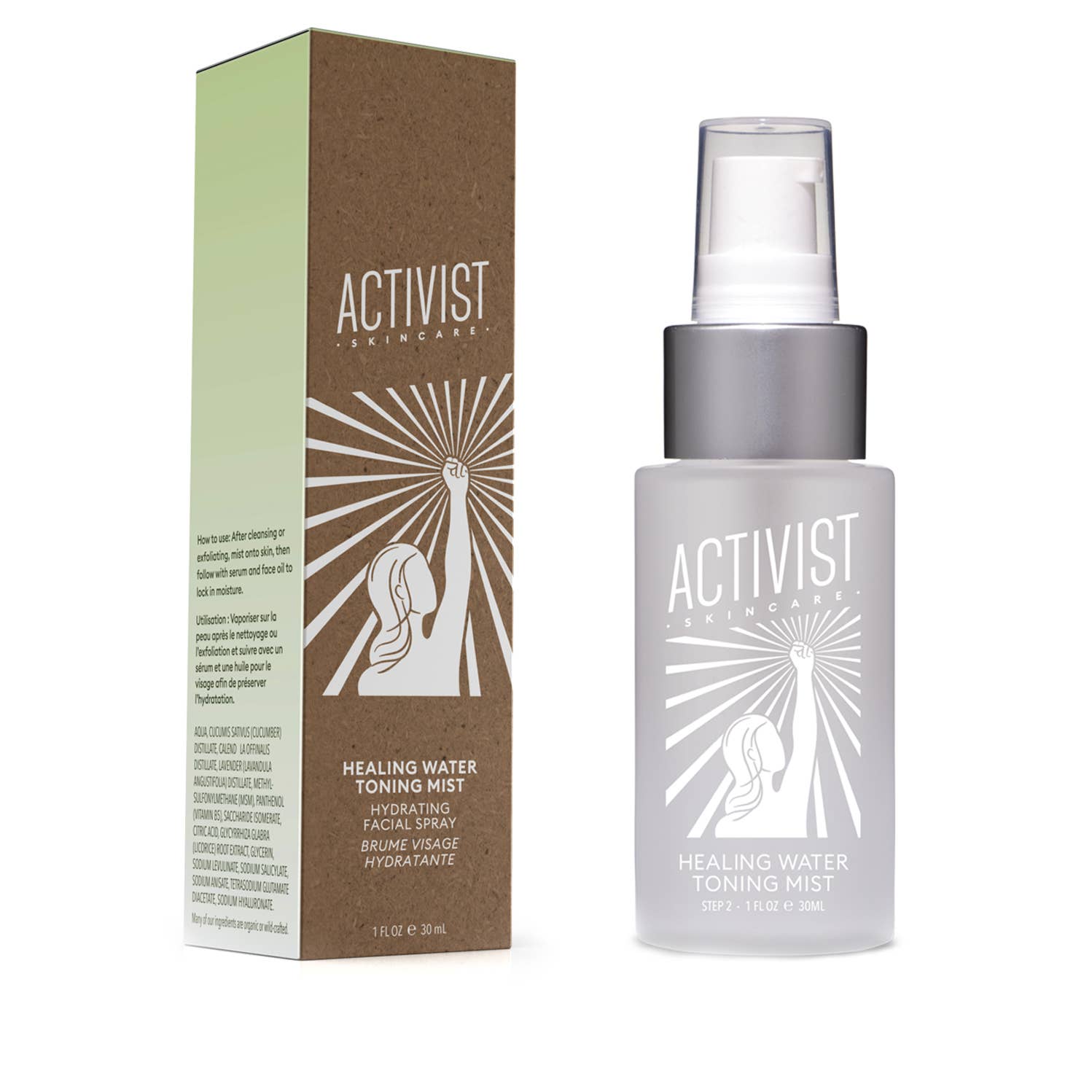 Activist Skincare - Wholesale Face & Body Mist/Water - Healing Water Toning Mist (refillable!)1