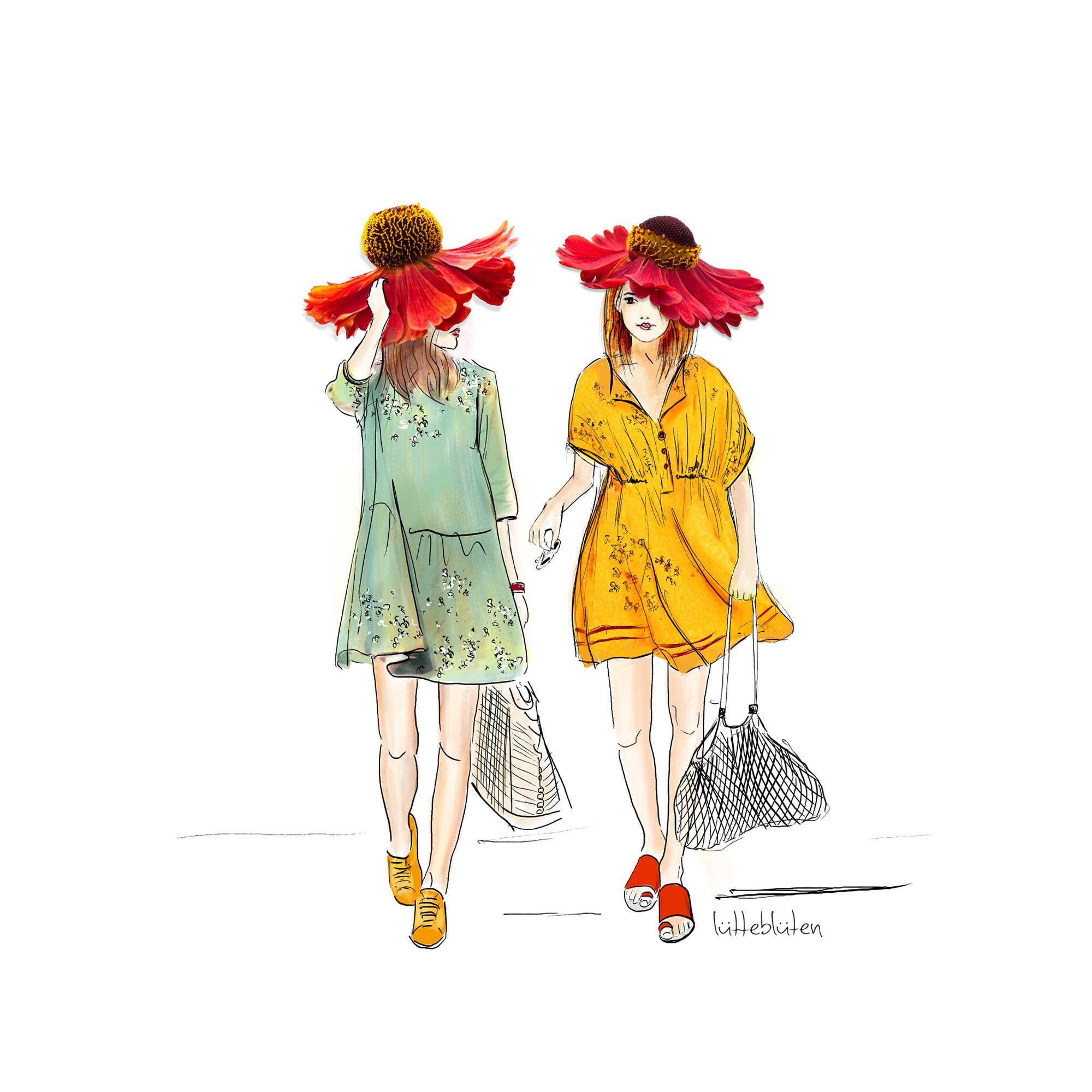 Lütteblüten – wholesale Friendship card – World Friends Day - Card with Envelope1