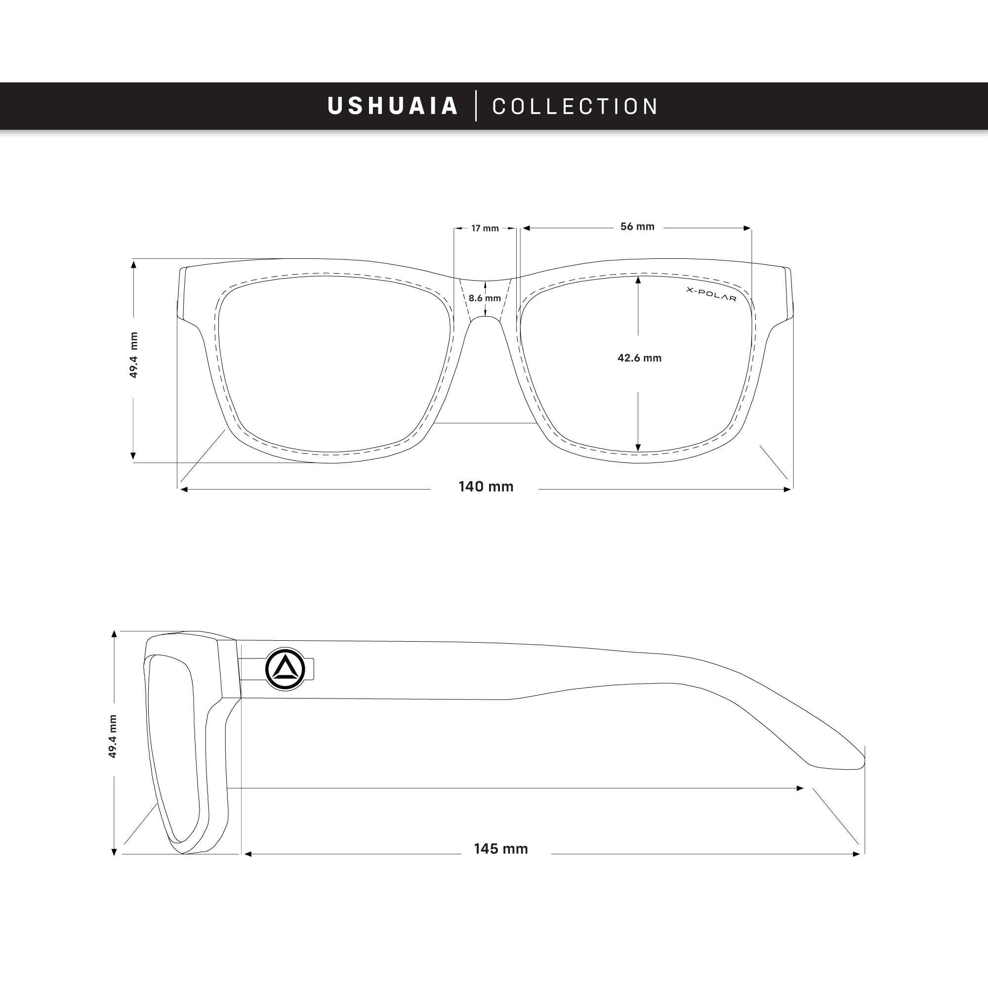 Indicom Brands – wholesale Solglasögon - Unisex – Ushuaia Brun Randig/Svart6