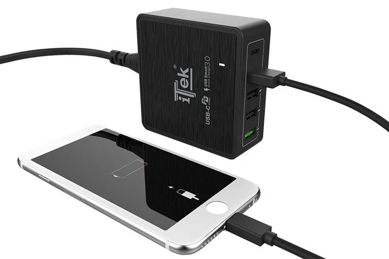 ITEK - Wholesale Portable Charger - 60W Desktop Charger, 13.2A (2X3A, 3X2.4A)1