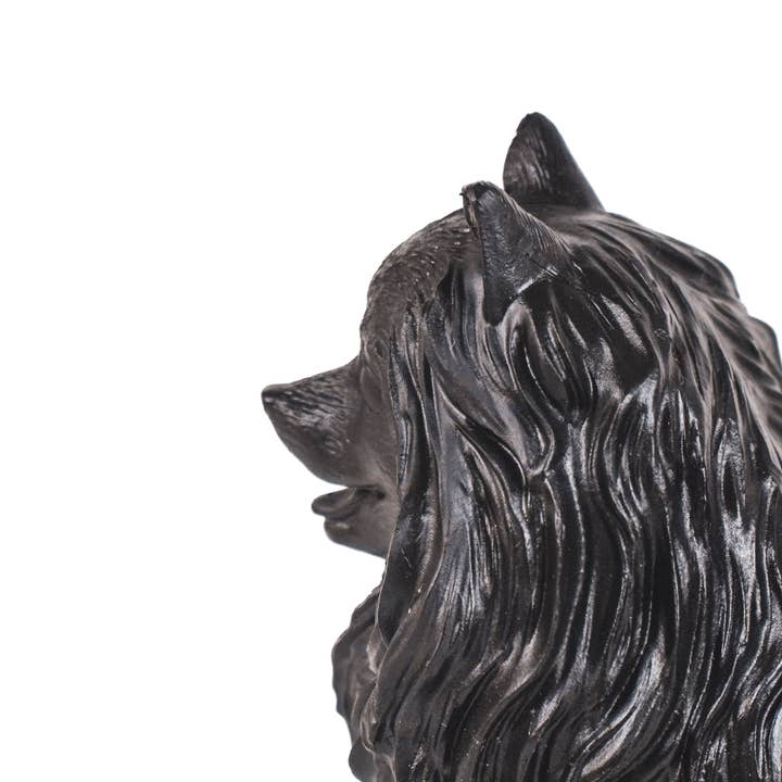 Housevitamin bv - Wholesale Decorative Figurine - HV Black Pomeranian - 23x10x18cm