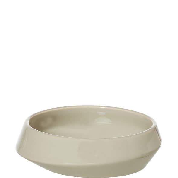 Lübech Living - Wholesale Decorative tray - Ania Ceramic tray with glossy finish, Sand