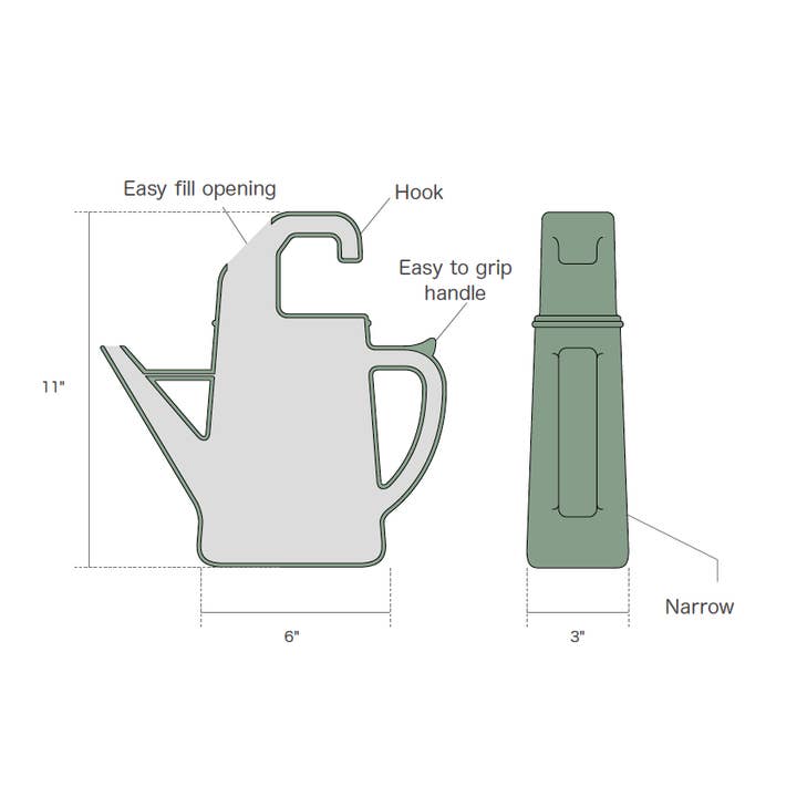 Time Concept - Wholesale Watering can - Hook Watering Can 1.7L7