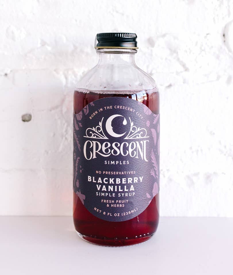 Crescent Simples - Wholesale Cocktail Mix/Syrup - Blackberry Vanilla Simple Syrup1