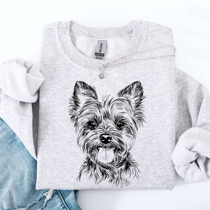 Yorkie, Yorkshire Terrier, Pet, Dog Breed Sweatshirt for wholesale by Refinery Number One LLC