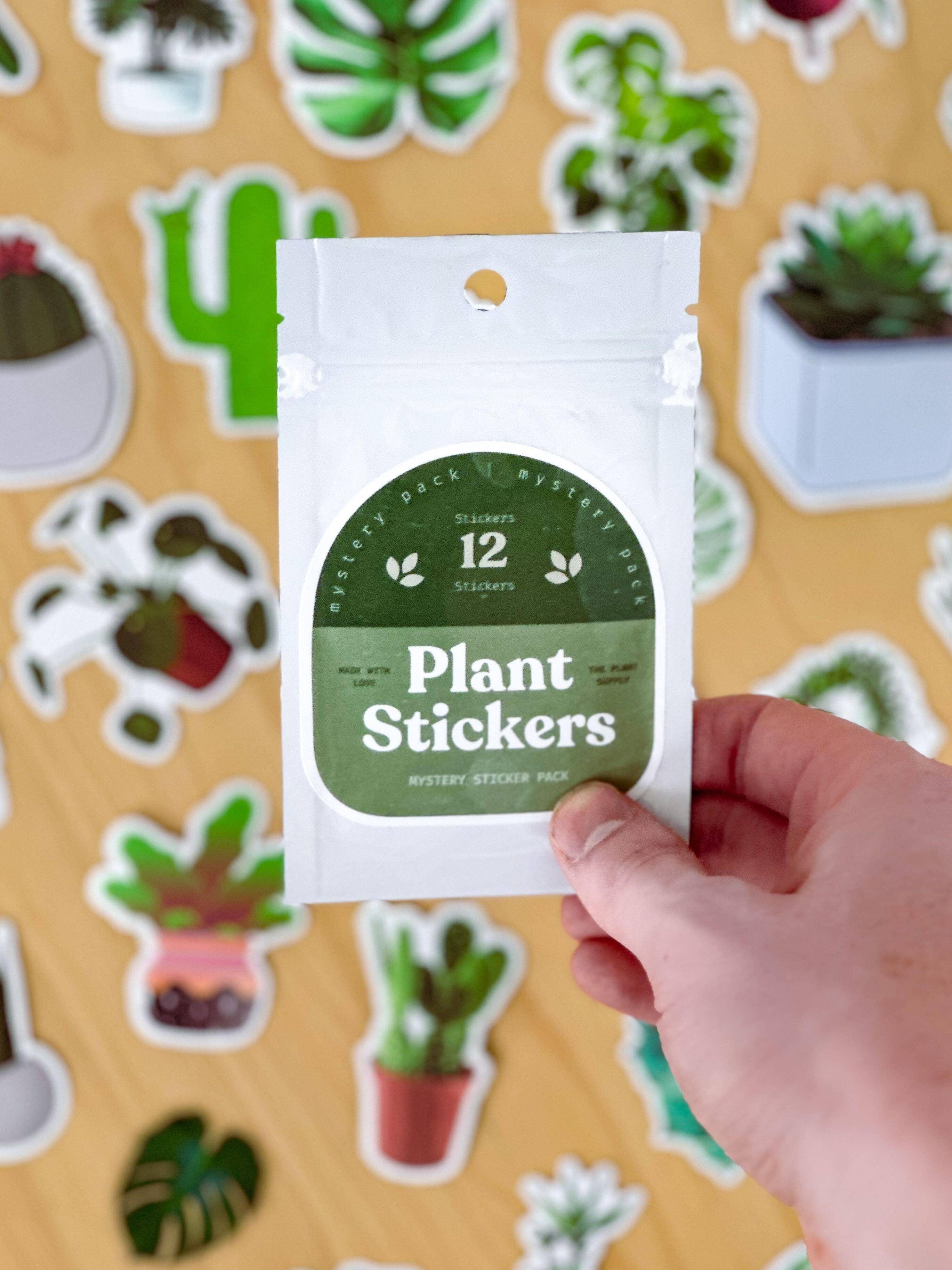 The Plant Supply - Wholesale Sticker - Plant Sticker Pack | Houseplant Sticker Mystery Pack