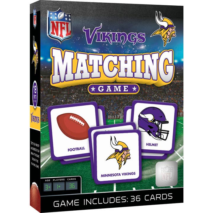Minnesota Vikings Matching Game for wholesale by Masterpieces Puzzles