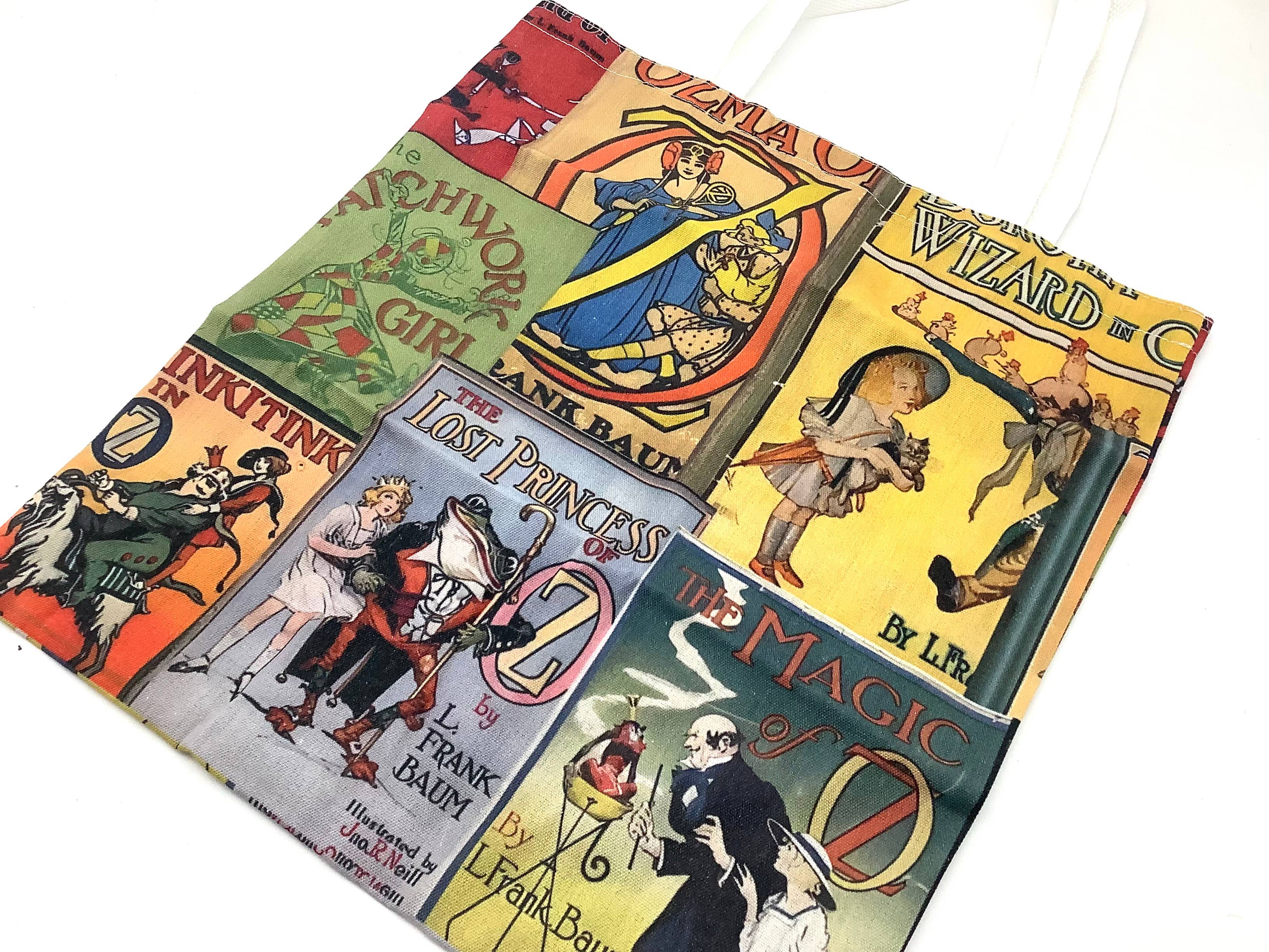 All Little Cute Things - Wholesale Tote Bag - Women's - Canvas Tote Bag, Vintage Classic Books Grocery Shopping 1