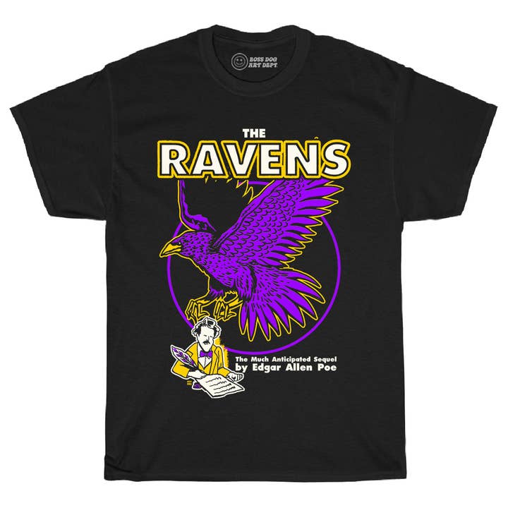 Ravens the Sequel Black Tee for wholesale by Boss Dog