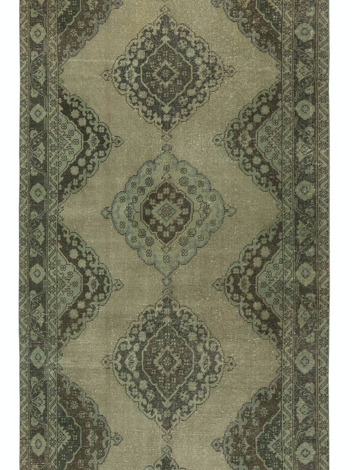 4,8x13 Ft Grüner Flurläufer. Küchenläufer. Treppenläufer. für den Großhandel von Rug Specialist LLC.