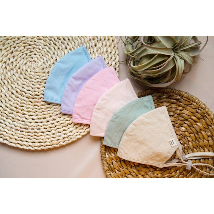 Spring Three Layer Linen Mask for wholesale by Nuunchi Boutique