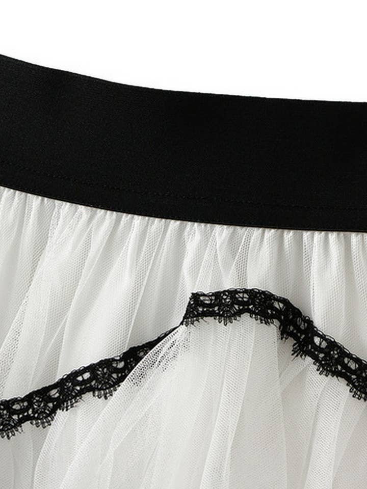 NINEXIS - Wholesale Skirt - Women's - CWBLS0523_LAYERED TULLE CAKE SKIRT WITH FLOWY A-LINE SHAPE10