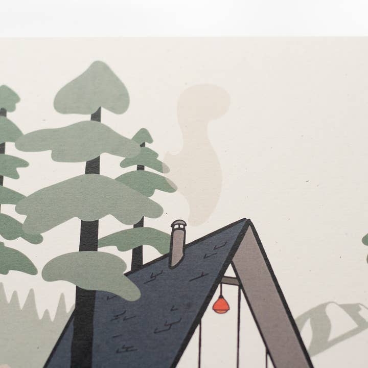 Telegram Print Co. - Wholesale Art Print - Mid Century, Mountain Aframe, 8x10 Print4