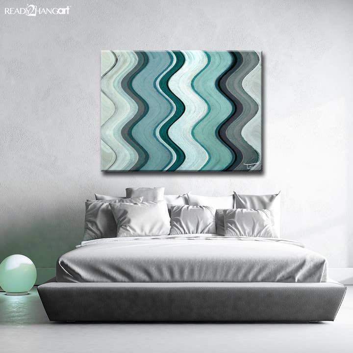 Ready2hangart, Inc. - Wholesale Art Print - Ready2HangArt‚Ñ¢ 'Aqueous Trance VII' by Tristan Scott Canvas Art