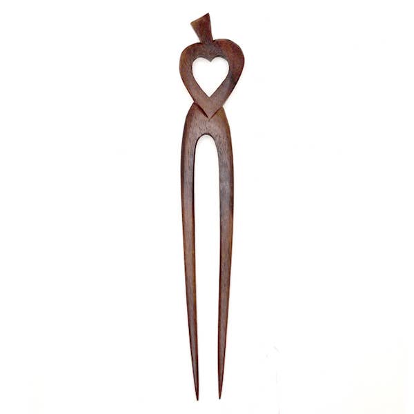 Nusantara Inc. - Wholesale Hair Pin - Ebony Carved Hairsticks - $29