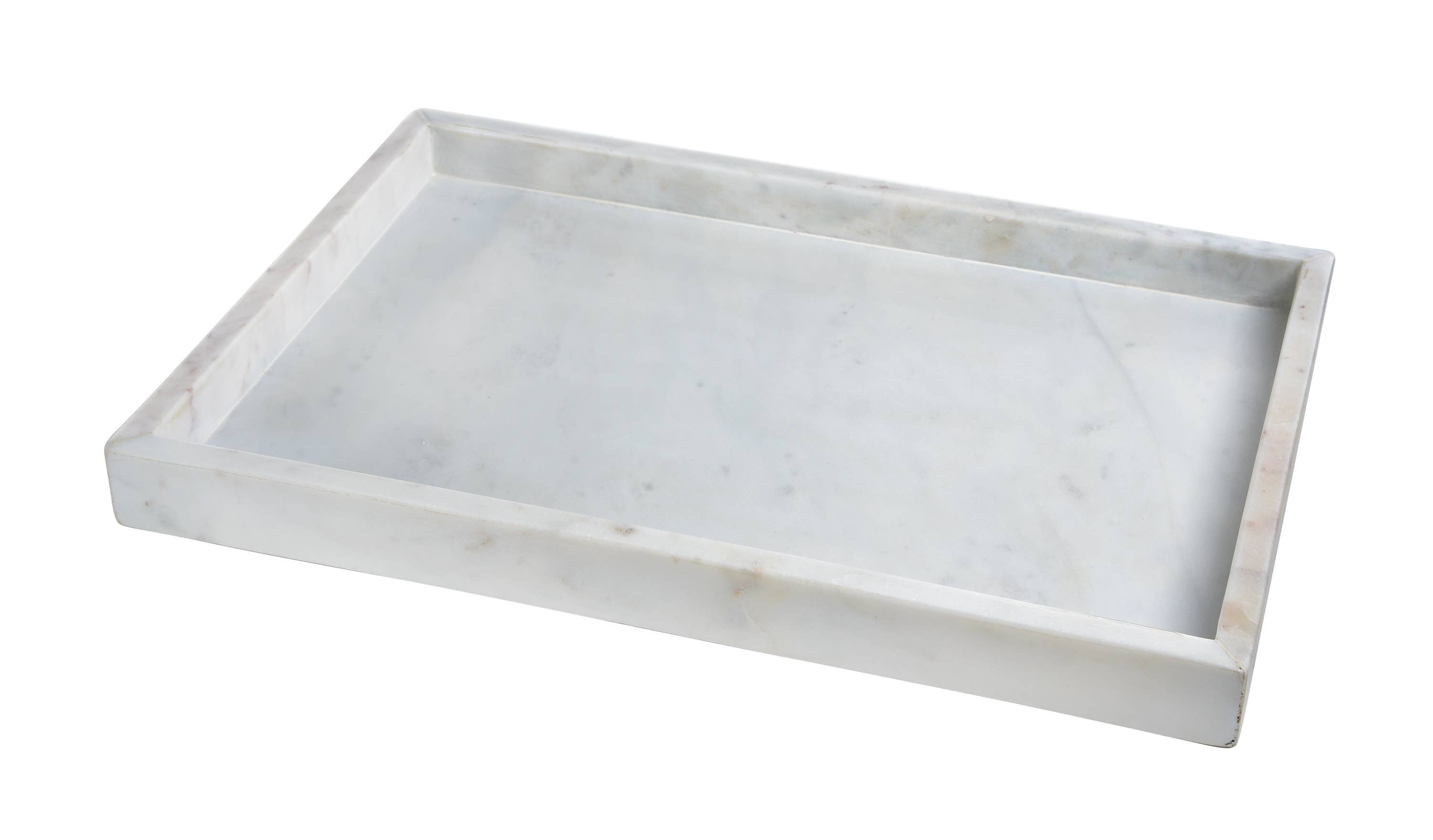 BIDKhome - Wholesale Decorative Tray - Marble Tank Tray 18x12" Opal White1