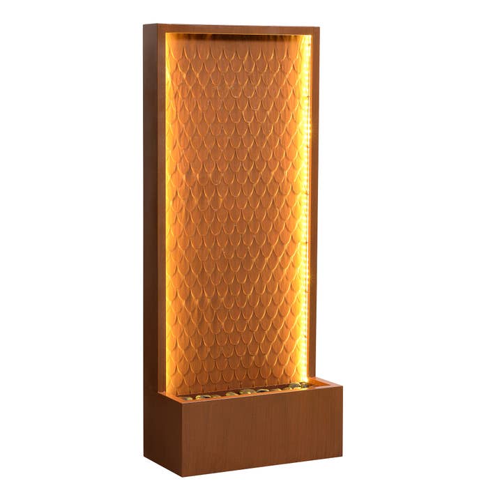 Zinc Metal Waterfall Fountain for wholesale by Hi-Line Gift Ltd.