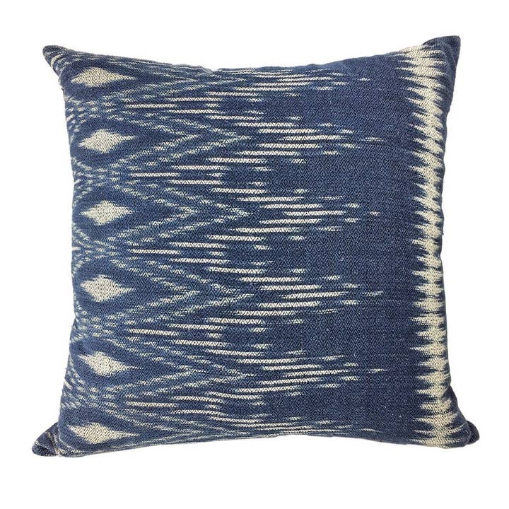 Funda de almohada Indigo Ikat para venta al por mayor de SLATE + SALT