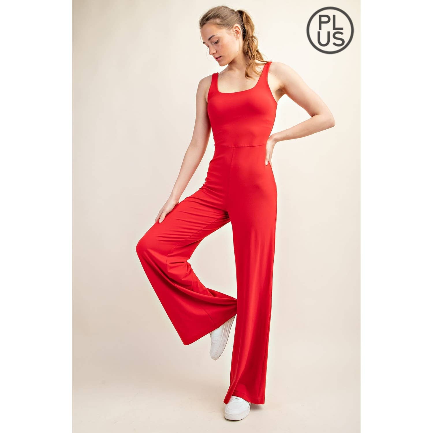 Rae Mode - Vente Combinaison – femme - COMBINAISON À JAMBES LARGES EN BEURRE RECYCLÉ GRANDE TAILLE21