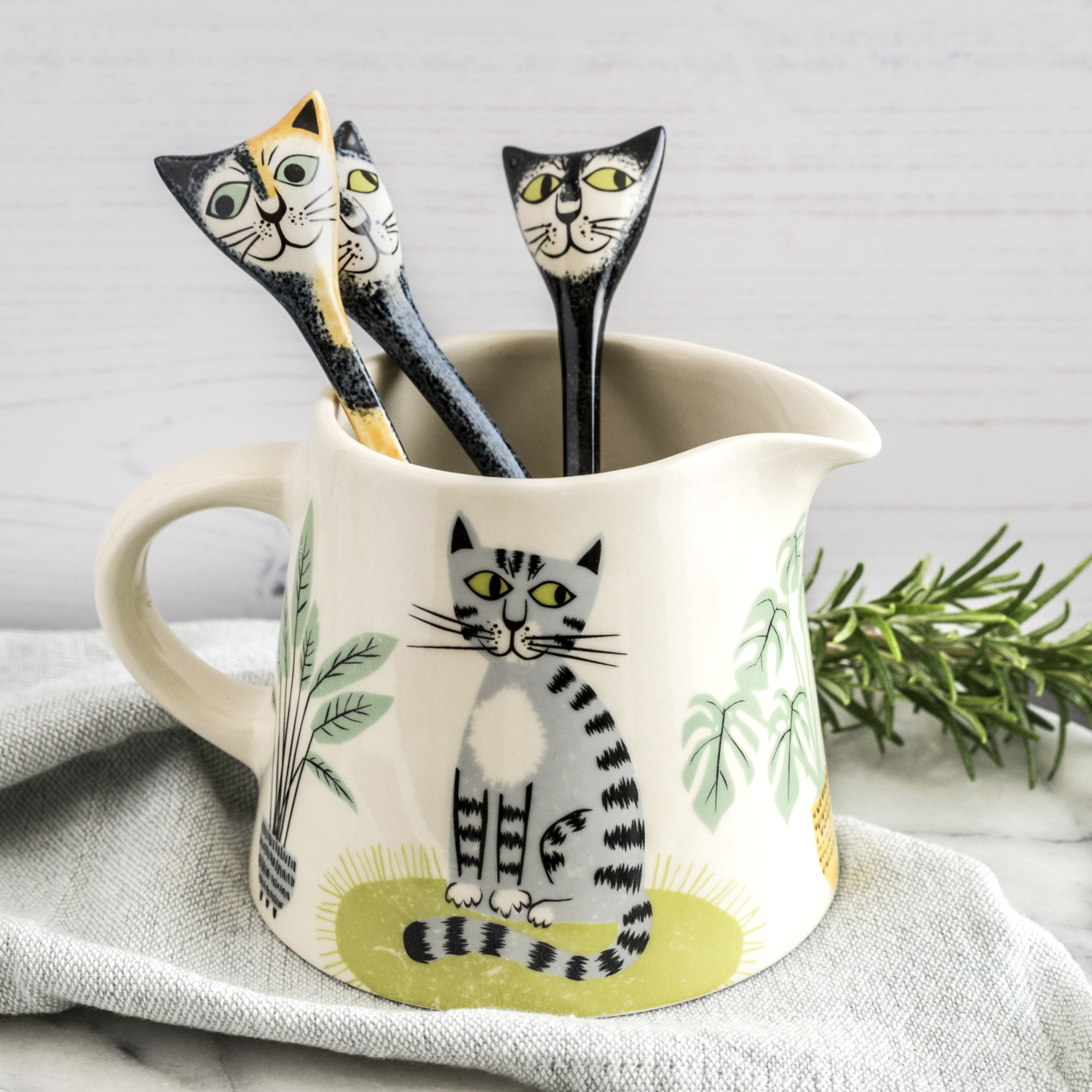 Hannah Turner Ltd - Wholesale Jug - Handmade Ceramic Cat Milk Jug2