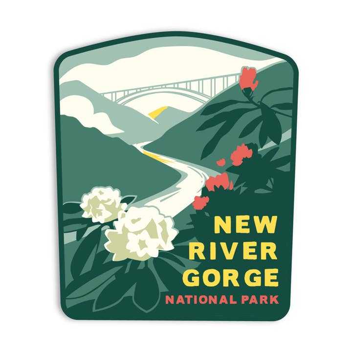 Ny River Gorge National Park Sticker for engroshandel hos The Landmark Project