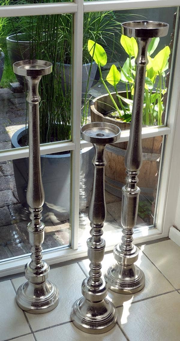 Michael & Philipp Noll e. K. – wholesale Candle holder – candlestick XXL silver4
