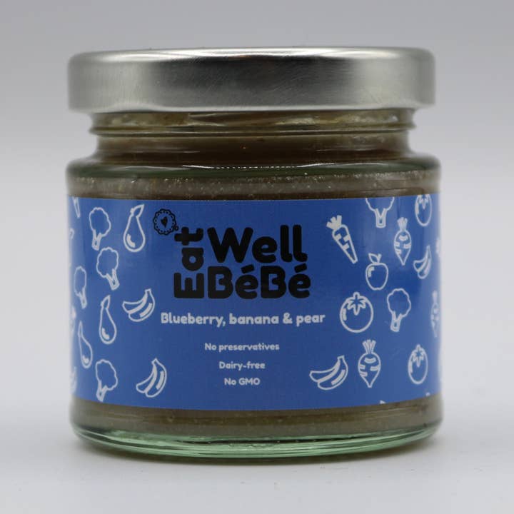 Purée - Blueberry, Banana & Pear for wholesale by Eat Well Bebe