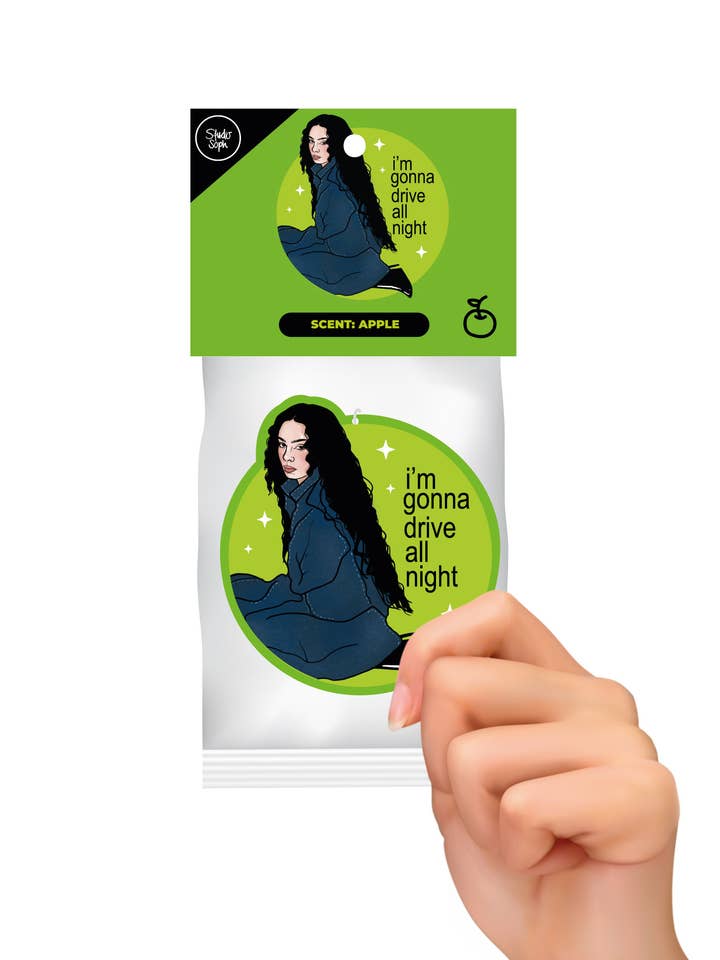 Charli Ich werde die ganze Nacht fahren Lufterfrischer für den Großhandel von Studio Soph (We Pay Your Import Fees - We Ship DDP)