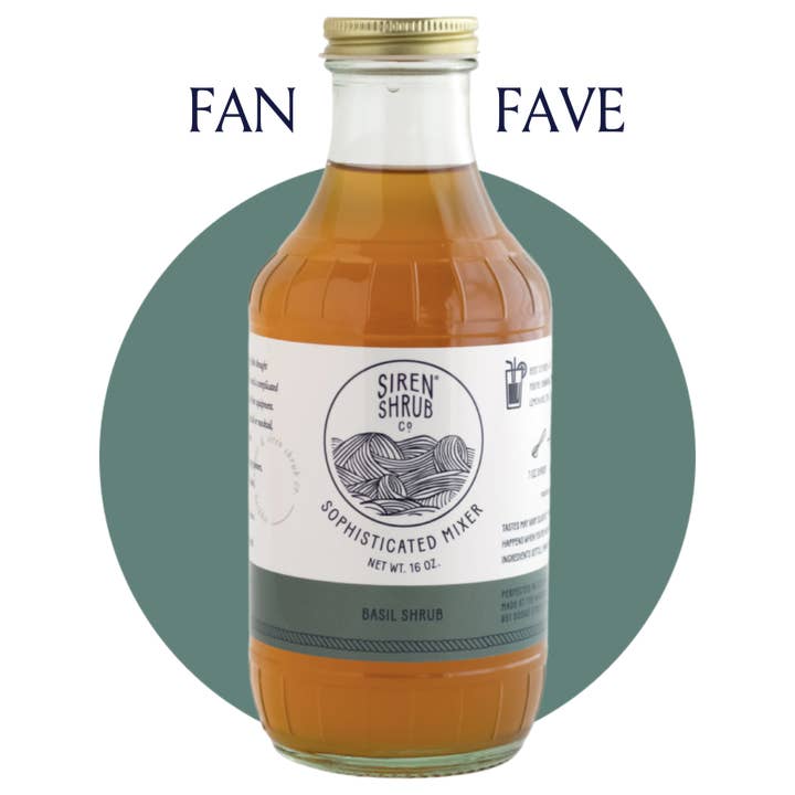 Basil Shrub for wholesale by Siren Shrub Company LLC