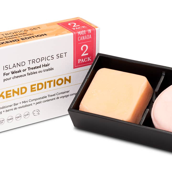 Jack59 Inc. - Vente Disques de shampoing/shampoings solides - Édition Week-end - Barres de Shampooing & Après-shampooing de Voyage - Jack594