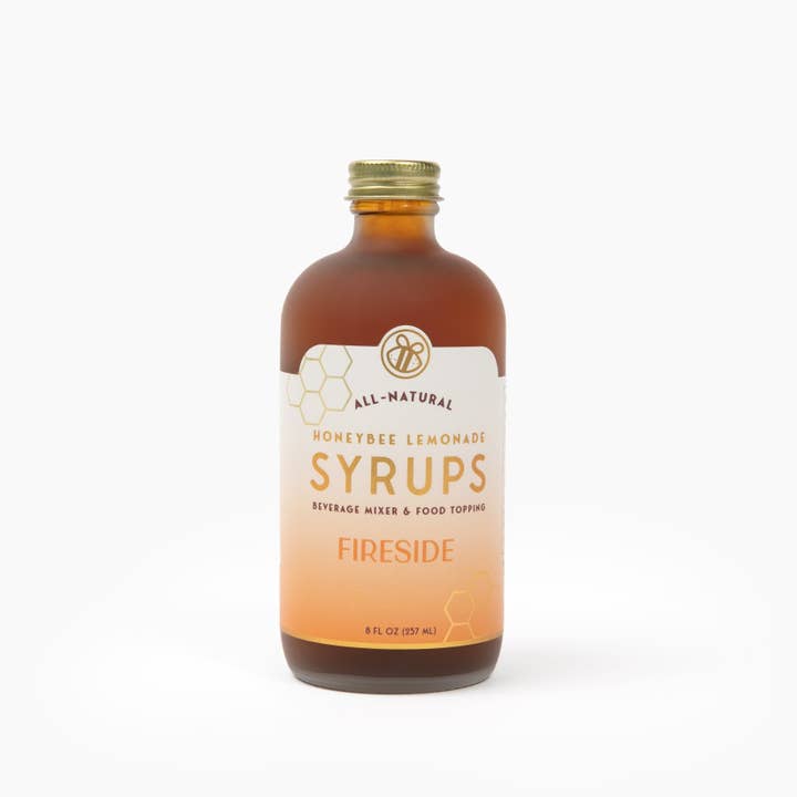 Fireside: Cardamom, Cinnamon, Nutmeg & Vanilla (seasonal) for wholesale by Honeybee Lemonade Syrups