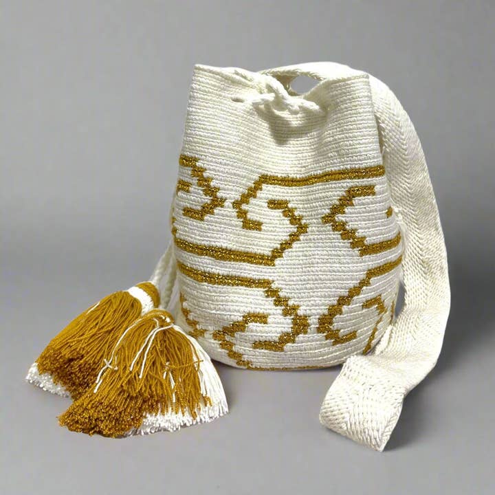 Borsa a tracolla all'uncinetto Eleganza Serena per la vendita all'ingrosso da parte di Colorful 4U