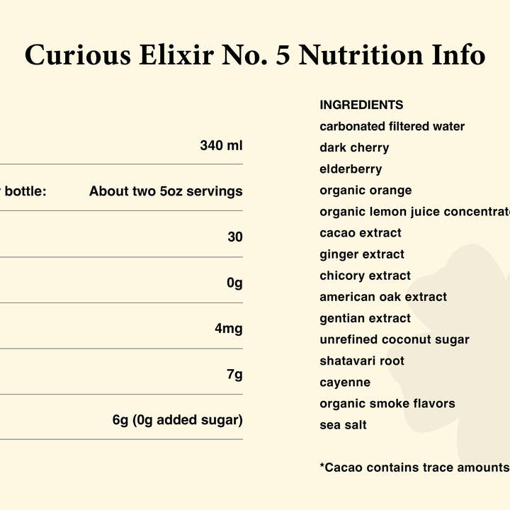 Curious Elixir No. 5 Booze-Free Cocktails for wholesale on Faire4