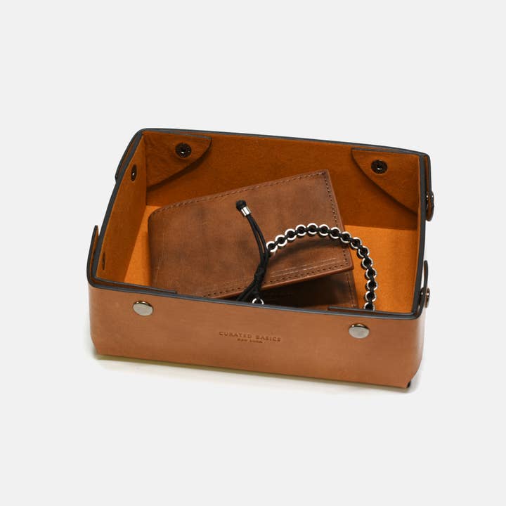 Curated Basics – Engroshandel Pyntebakke – Catch-All Læder Bakke2