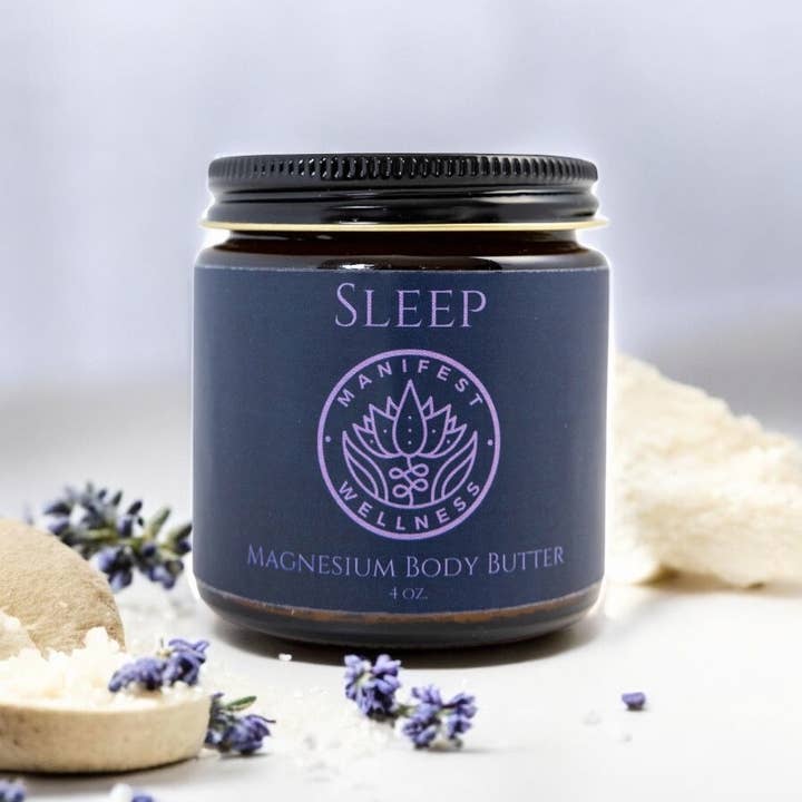 Manifest Wellness - Wholesale Body Balm/Butter - Magnesium Sleep Butter, made with Organic Ingredients2