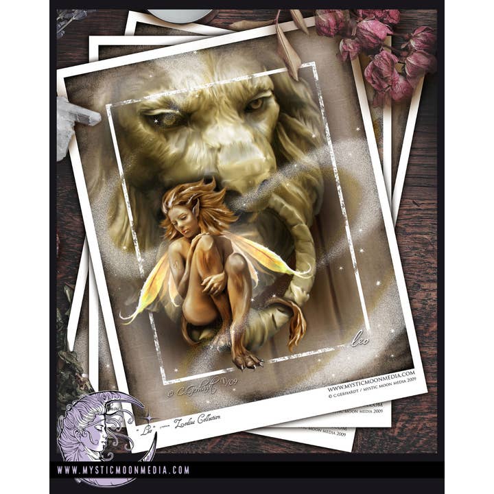 Mystic Moon Media LLC - Wholesale Art Print - "Leo" Fairy Fantasy Art Print