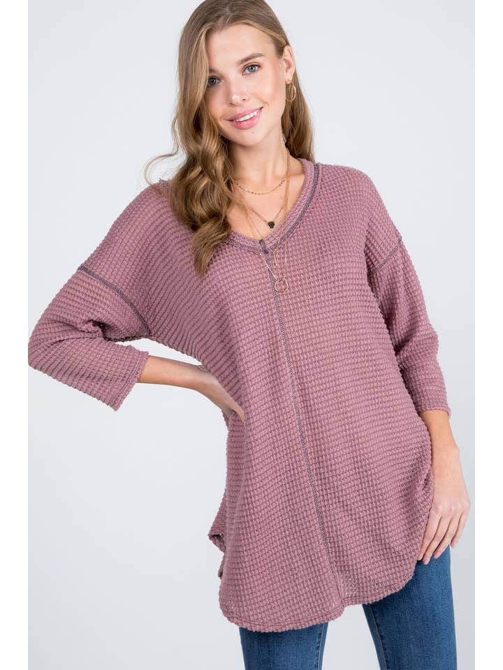 Bloomero - Vente Tunique – femme - TUNIQUE DE STYLE DÉCONTRACTÉ PIED DE POULE12