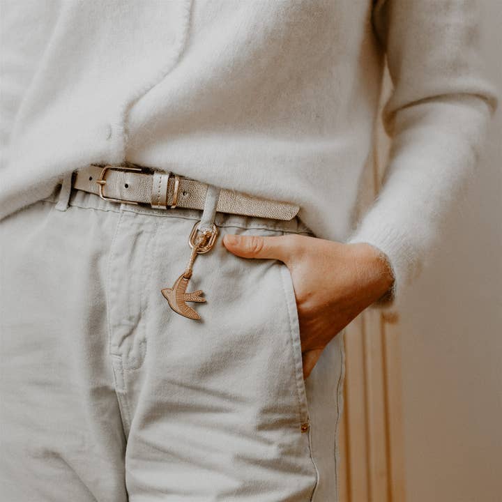 Porte-clés en bois - Hirondelle pour la vente par Les Petites Hirondelles