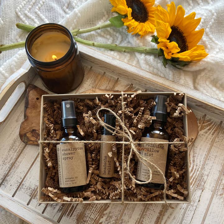 Soulistic Root - Essential Oils & Self Care Gifts - Wholesale Bath & Body Set - Best Sellers Trio | Relaxing Spa Gift Set for Women