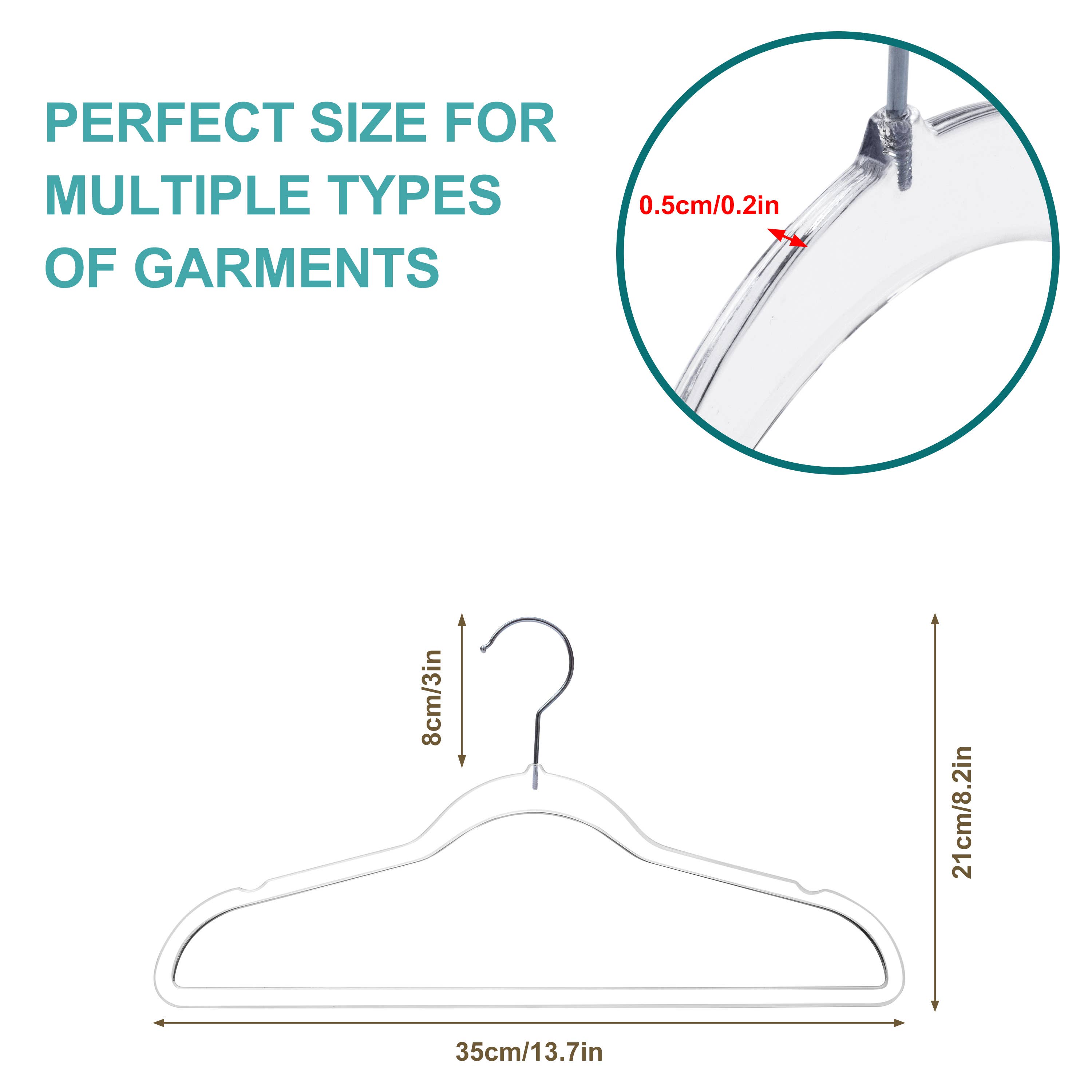 Quality Hangers - Wholesale Clothes Hangers - P350 - Kids Clear Plastic Hanger Swivel Hook - 10 Pack4