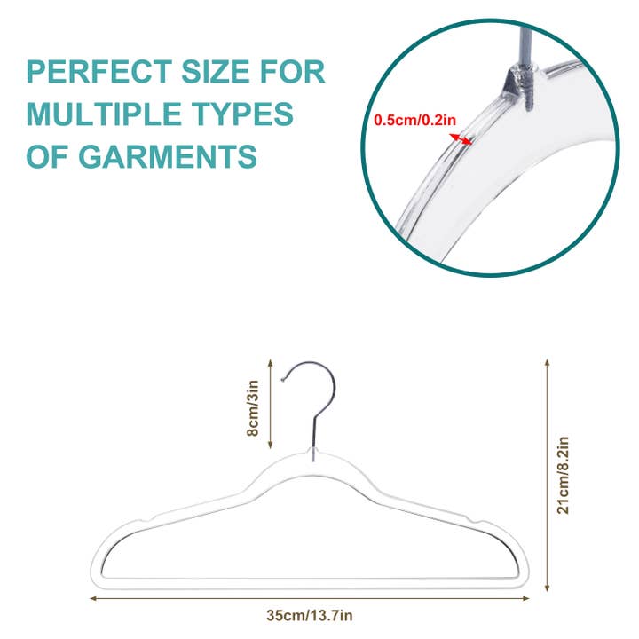 Quality Hangers - Wholesale Clothes Hangers - P350 - Kids Clear Plastic Hanger Swivel Hook - 10 Pack4
