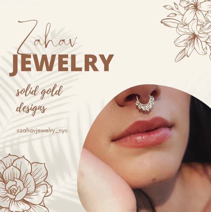 Zahav Jewelry - Wholesale Huggie Earrings - 14kt Solid Gold | 8mm OR 10mm Gold Hoop | Solid Gold Hoops | 10K Charm I Clicker Hoops I Personalized Jewelry7